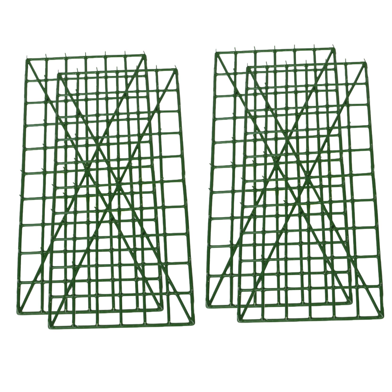Cabilock 4pcs Mesh Wall Rack for Wedding Flower Displays Versatile Decorative Shelf for Floral Arrangements and Wreaths Easy Installation for Home and Garden Use