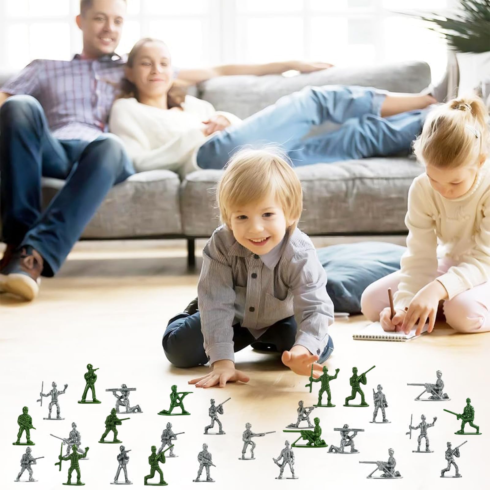 CtiUjdx 200 Piece Army Men Toy Soldiers Figures, Small Soldiers for Military Role-Playing Games and Strategic Battle Planning - Image 4