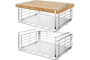 Orgneas Under Shelf Baskets, Metal Wire Hanging Storage Shelf