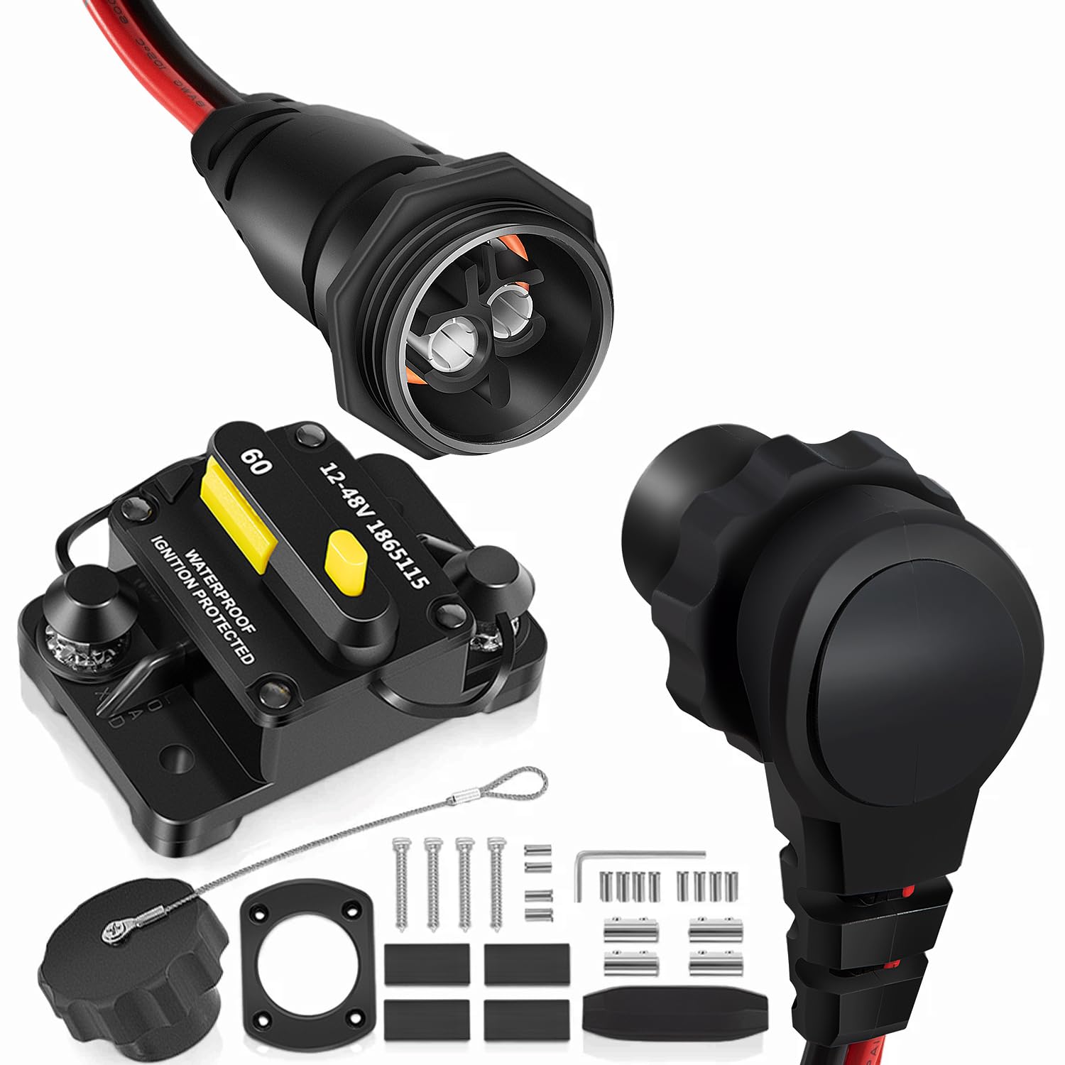 Amazon.com: MKR-28 1865120 Trolling Motor Plug & Receptacle with