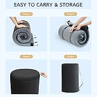 Vista 3 de HomeMate CertiPUR-US Memory Foam Camping Mattress Pad Portable Roll Up Mattress for Adults Sleeping Mat Cot Mattress Pad