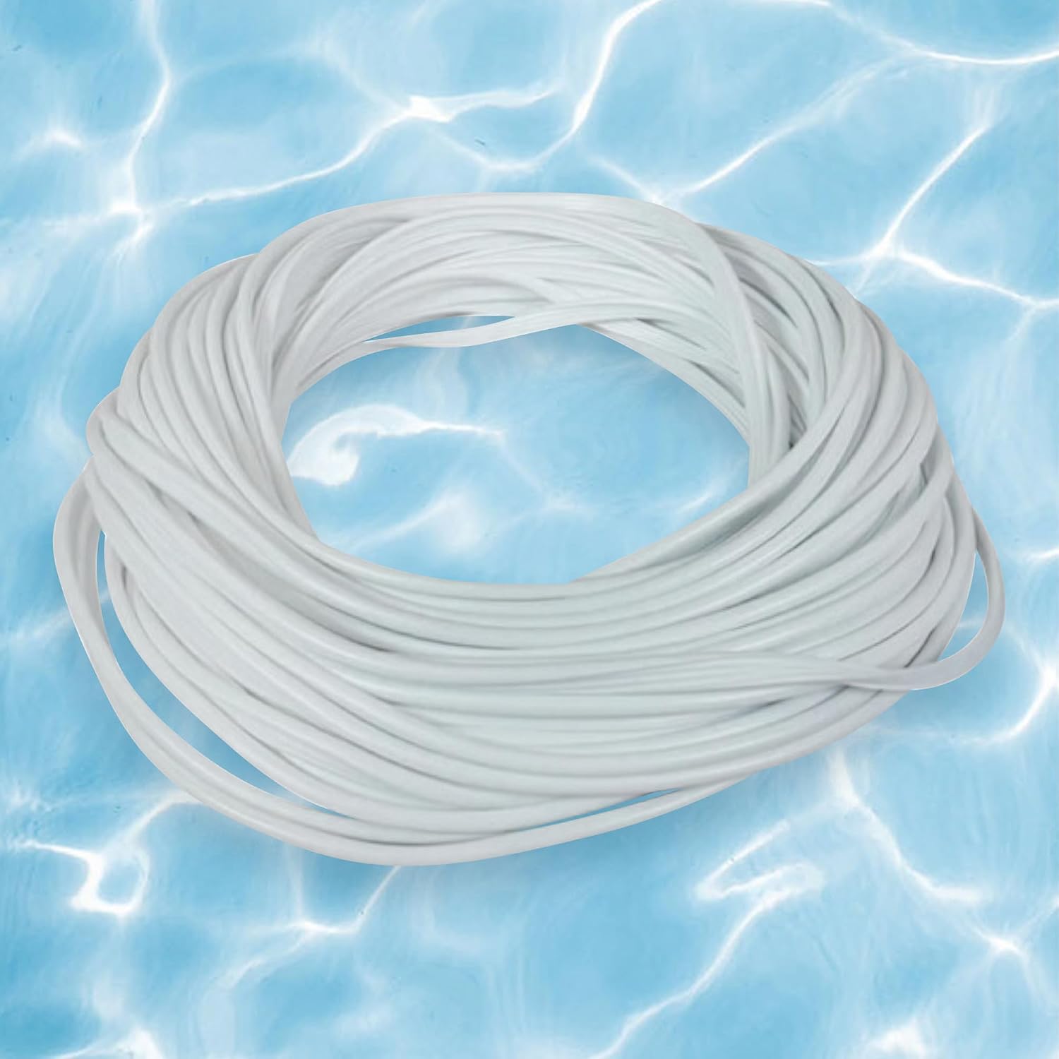 120-FT White Foot Roll Swimming Pool and Spa Bead Lock Accessory