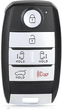 Keymall Keyless Entry Remote 6 Buttons Proximity Key Fob Replacement for Kia Sedona 2015 2016 2017 2018 2019 2020 2021FCCSY5YPFGE06 P/N95440-A9300 ID47 Chip