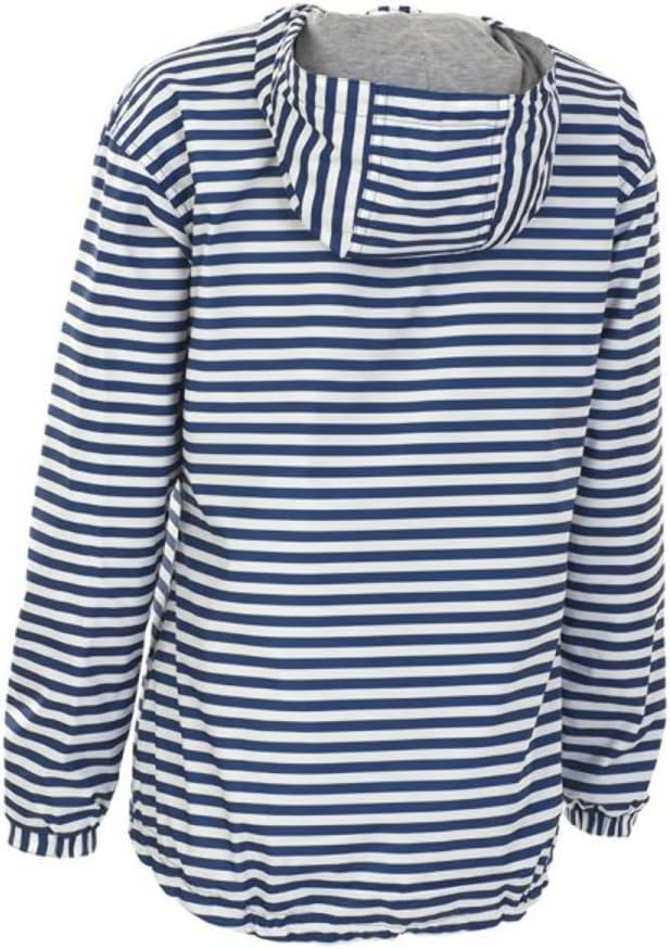Charles River Apparel Women's Chatham Anorak, Navy/White Stripe, XXS - Image 3