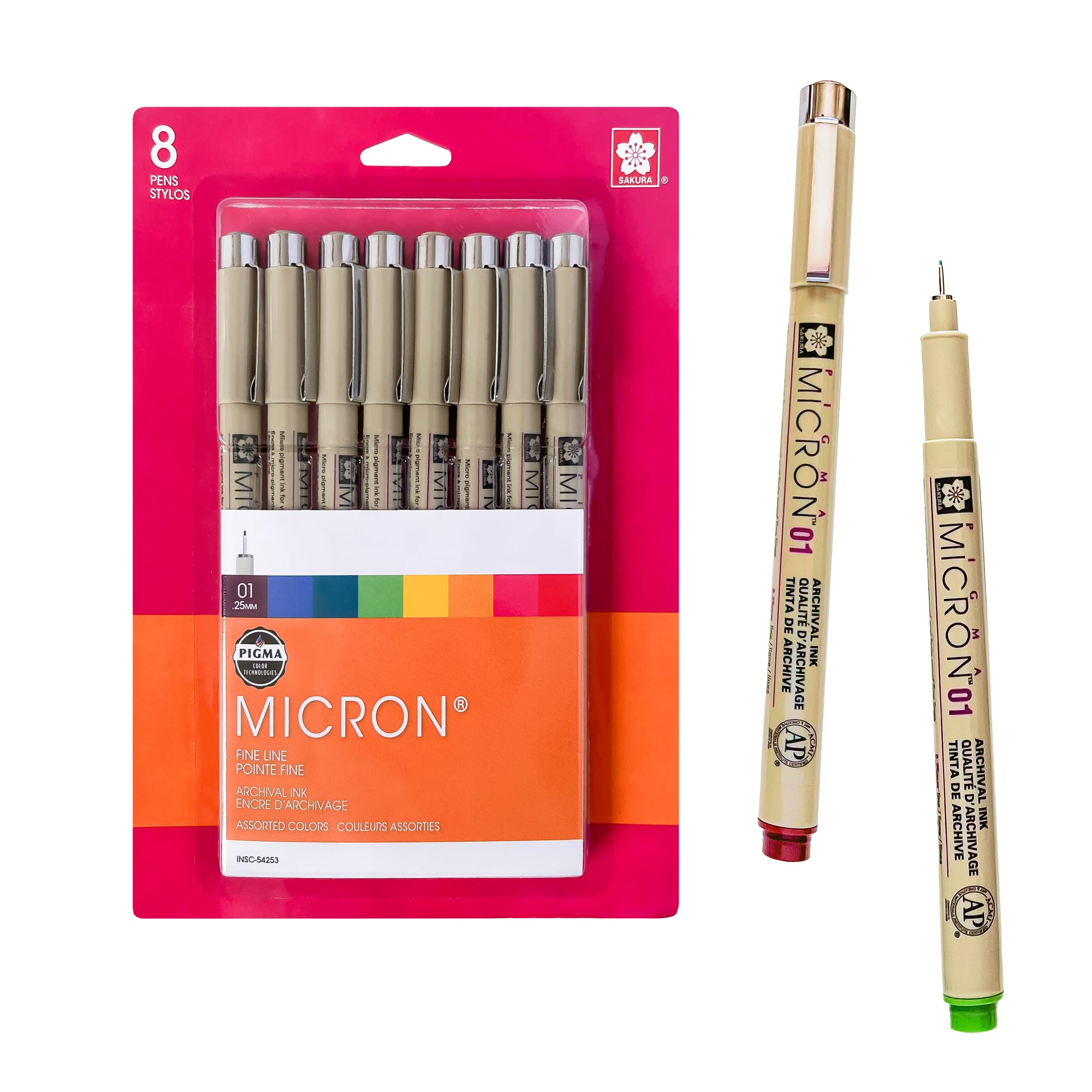 SAKURA Pigma Micron Fineliner 8 Color Set