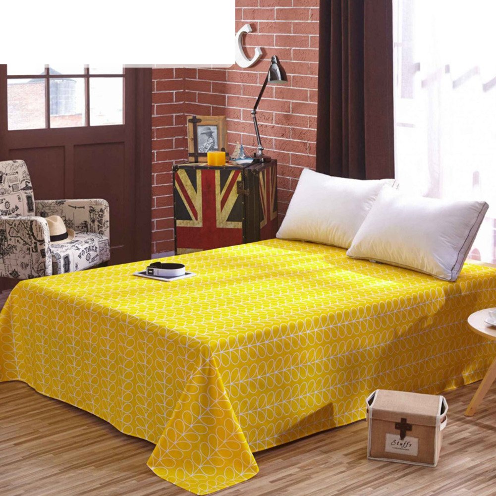 Drap en sergé coton double feuilles 230x250cm pour des nuits douces