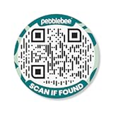 Pebblebee Link Label - Secure QR Code Tracker for Lost Items - Compact, Durable, Dishwasher-Safe QR Code Labels for Water Bottles, Camping Gear, Electronics & More - Secure Way to Recover Lost Items