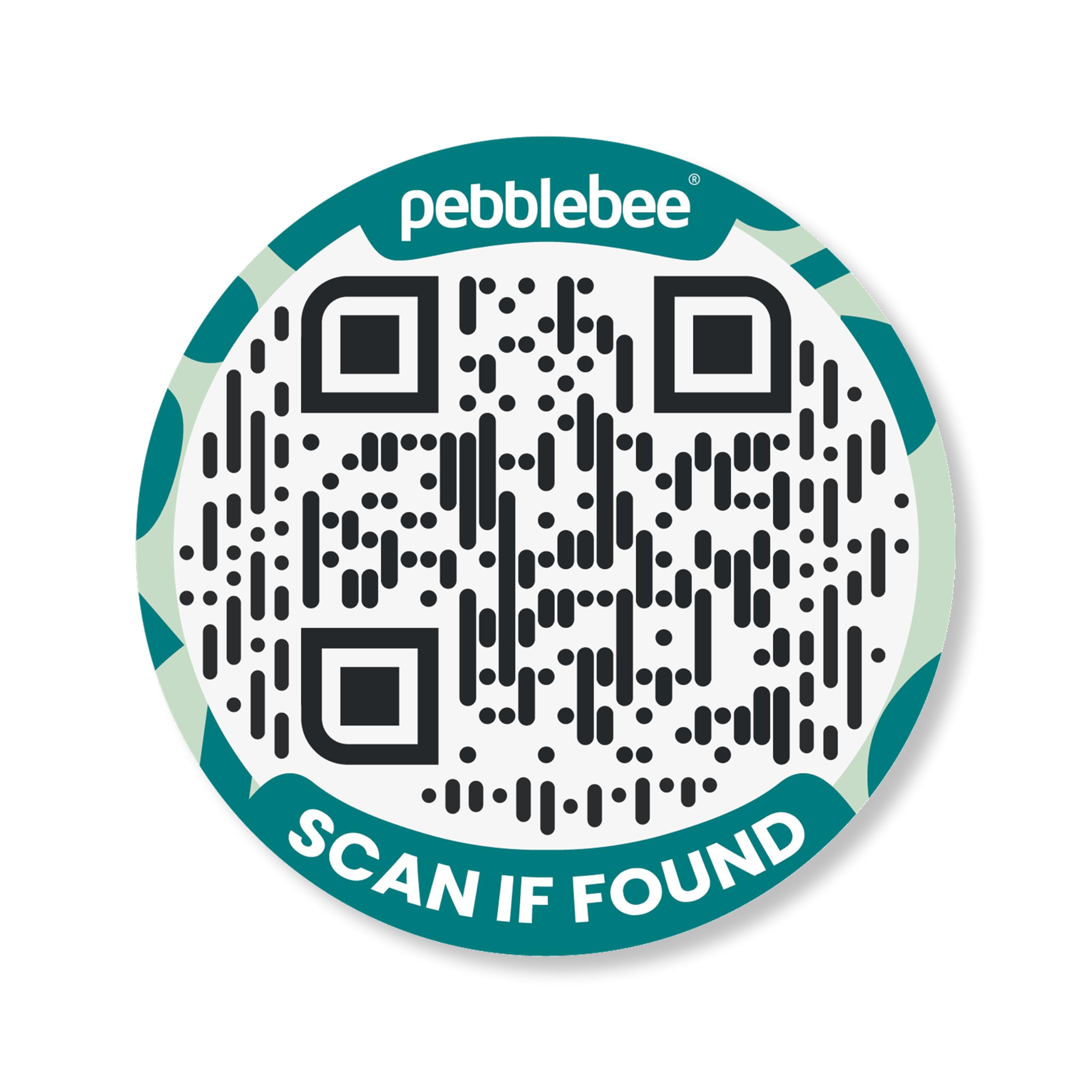 Étiquette de code QR sécurisé Pebblebee Link pour objets perdus, taille moyenne - 8