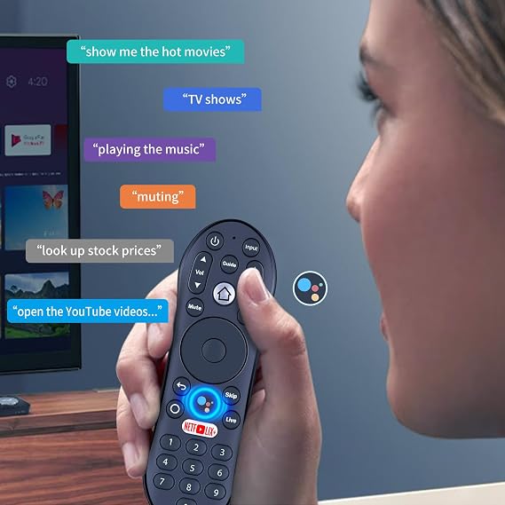 New Replacement Remote Control with Google-Assistant Voice Compatible with TiVo Stream 4K UHD Streaming Media Player R37023B