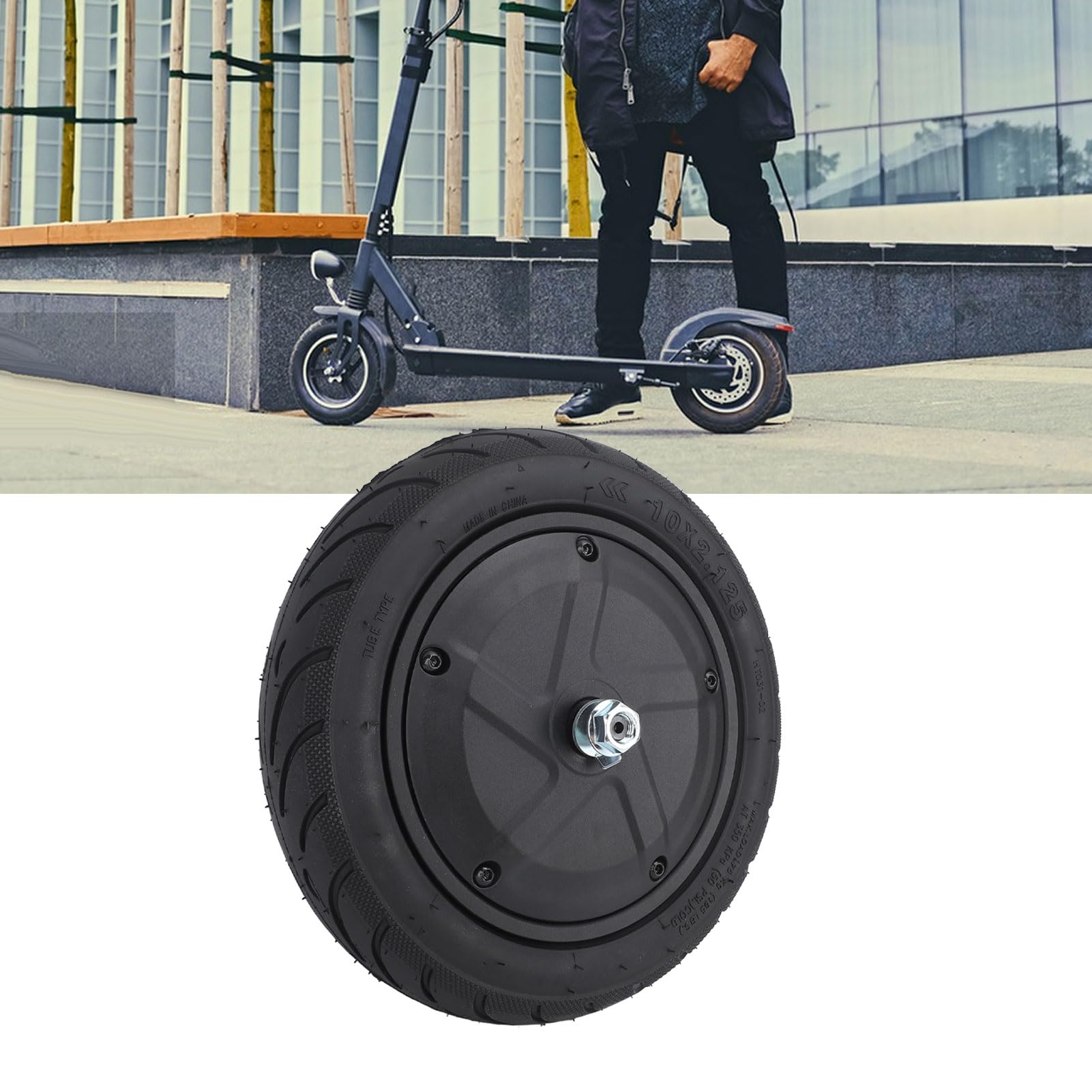 Motore del Mozzo per Ninebot F30, 36V 300W Pneumatico per Ruota Motrice Posteriore in Lega di Alluminio Motore per Scooter Elettrico