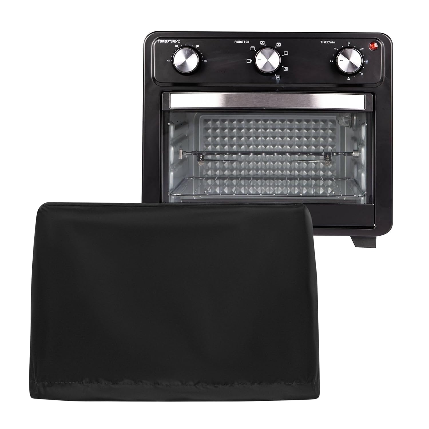 Air Fryer Dust Cover for Pigeon by Stovekraft Air Fryer Oven 25L with Drawstring closure for Secure Fit – Washable Kitchen Appliance Cover (Black)