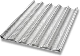 Chicago Metallic Uni-Lock Perf. Aluminum 5-Mold Baguette Pan