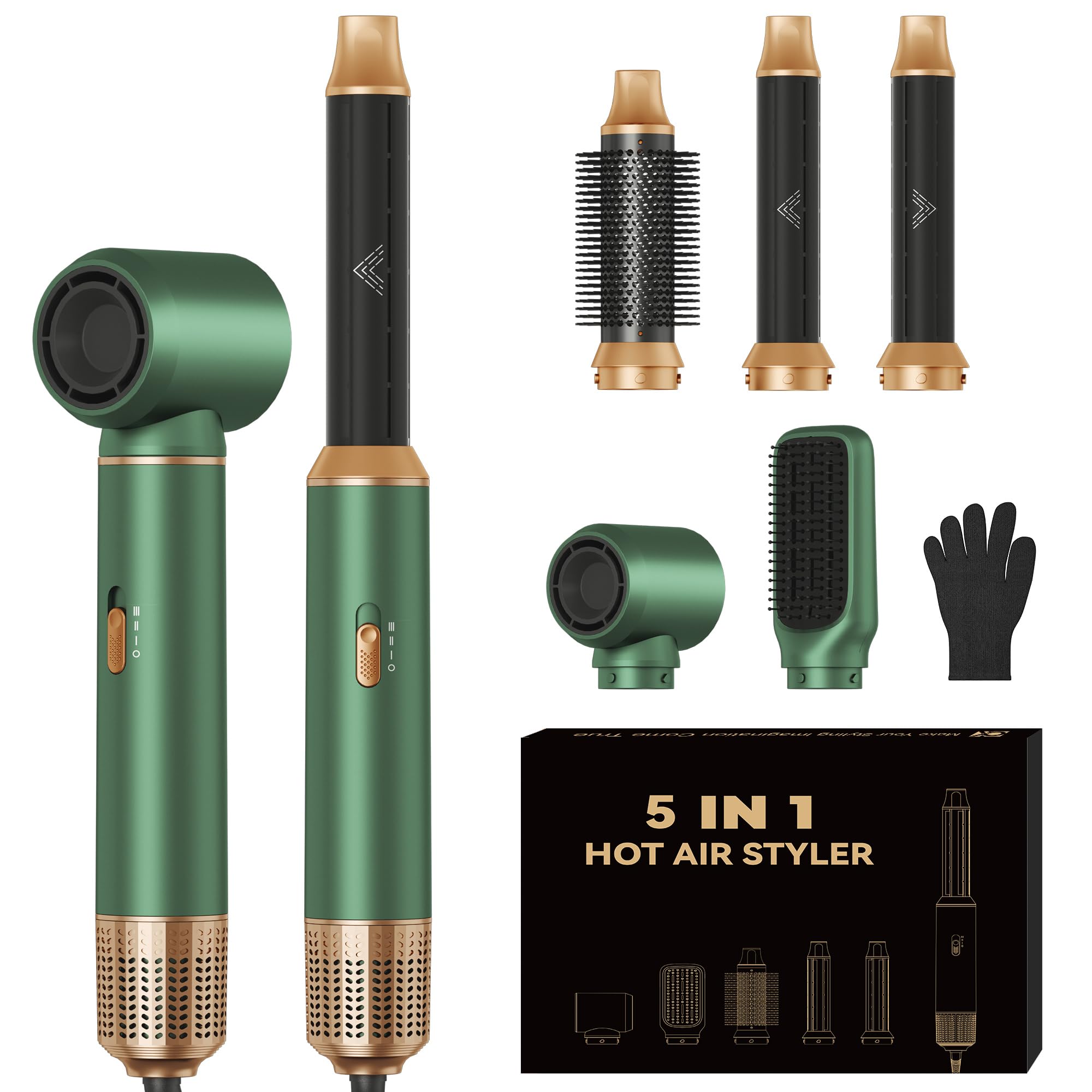brosses électriques et soufflantes Sèche-Cheveux 5 en 1 & Air Styler Pro, Air Brush Multifonction Boucleur