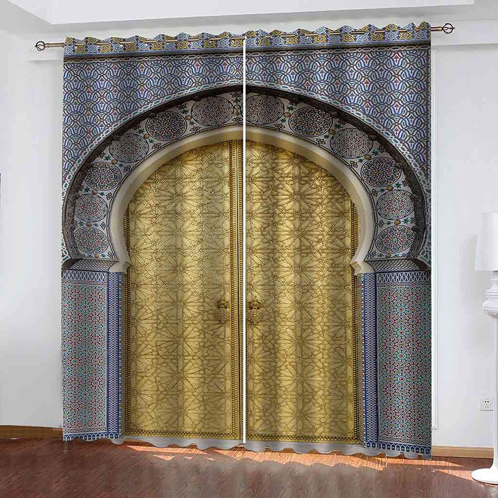 Tissu lourd décoration de fenêtre rideau occultant haut de gamme