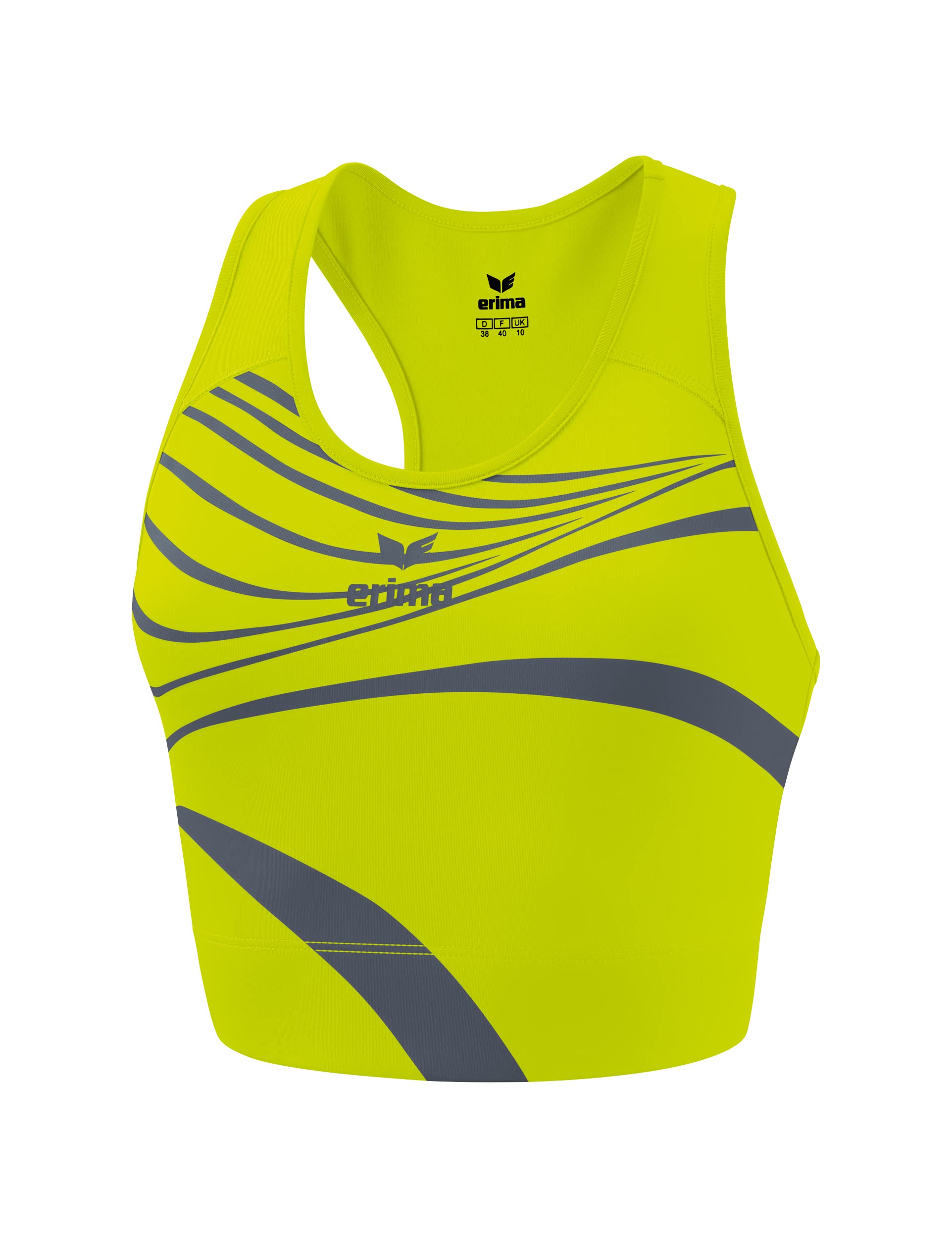 Erima Women's Racing 2.0 Training Bra, Primrose, 36