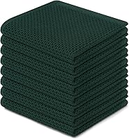 Vista 141 de Homaxy Paños de cocina de 100% algodón con tejido de gofre, ultra suaves, absorbentes, de secado rápido, 12 x 12 pulgadas, paquete de 6, albaricoque