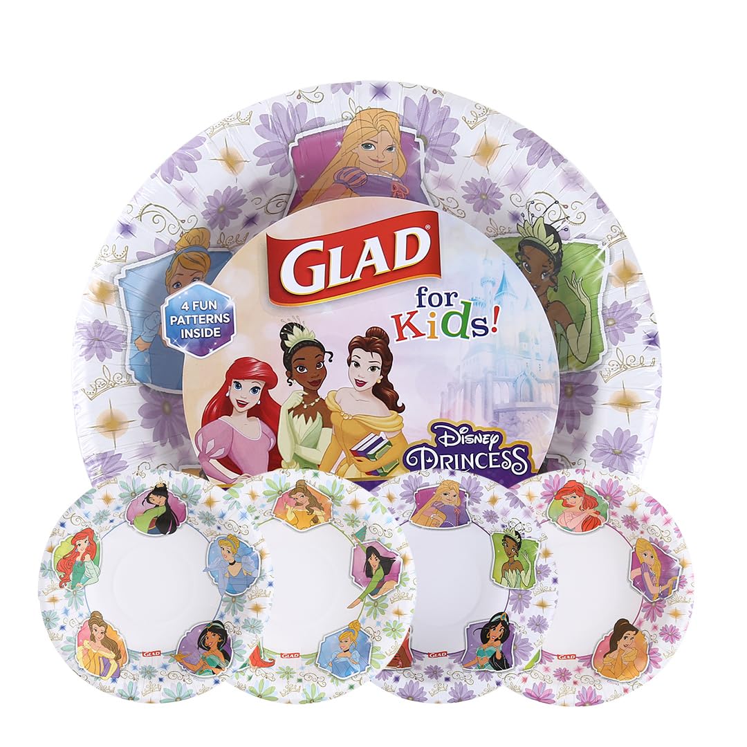 Amazon.com: Glad for Kids Disney Princess Disposable Paper Bowls