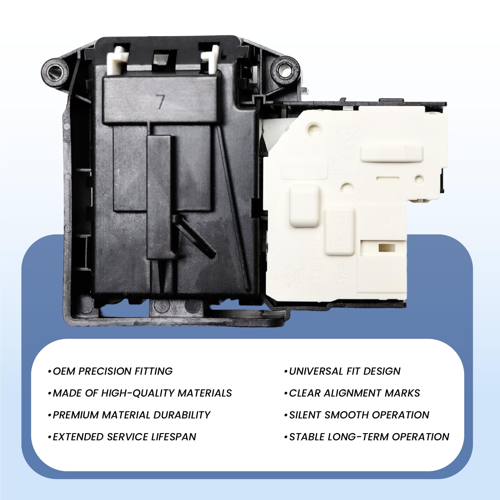 Cerradura de puerta de lavadora EBF61315801 reemplazo para LG F4J7JY2W F4J6TY0W F4J6TY8S F4J6VN0W Sustituye EBF61315806 EBF62534402