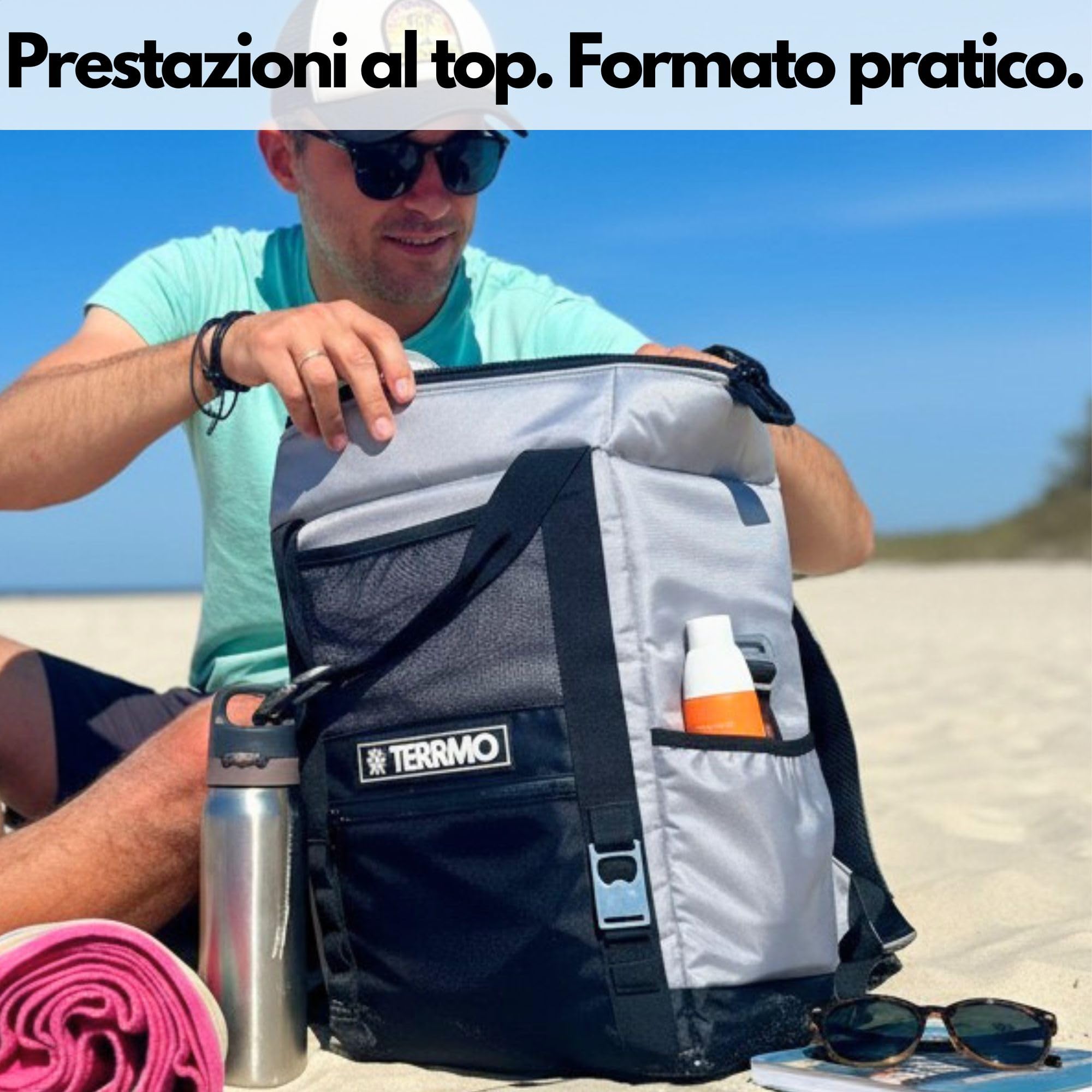 EPIC 25 BP – Zaino Termico 25L con Isolamento Extra Spesso 20mm | Raffreddamento a Lunga Durata 24–48h+ | Zaino Frigo Per Viaggi, Escursionismo, Campeggio e Avventure Outdoor