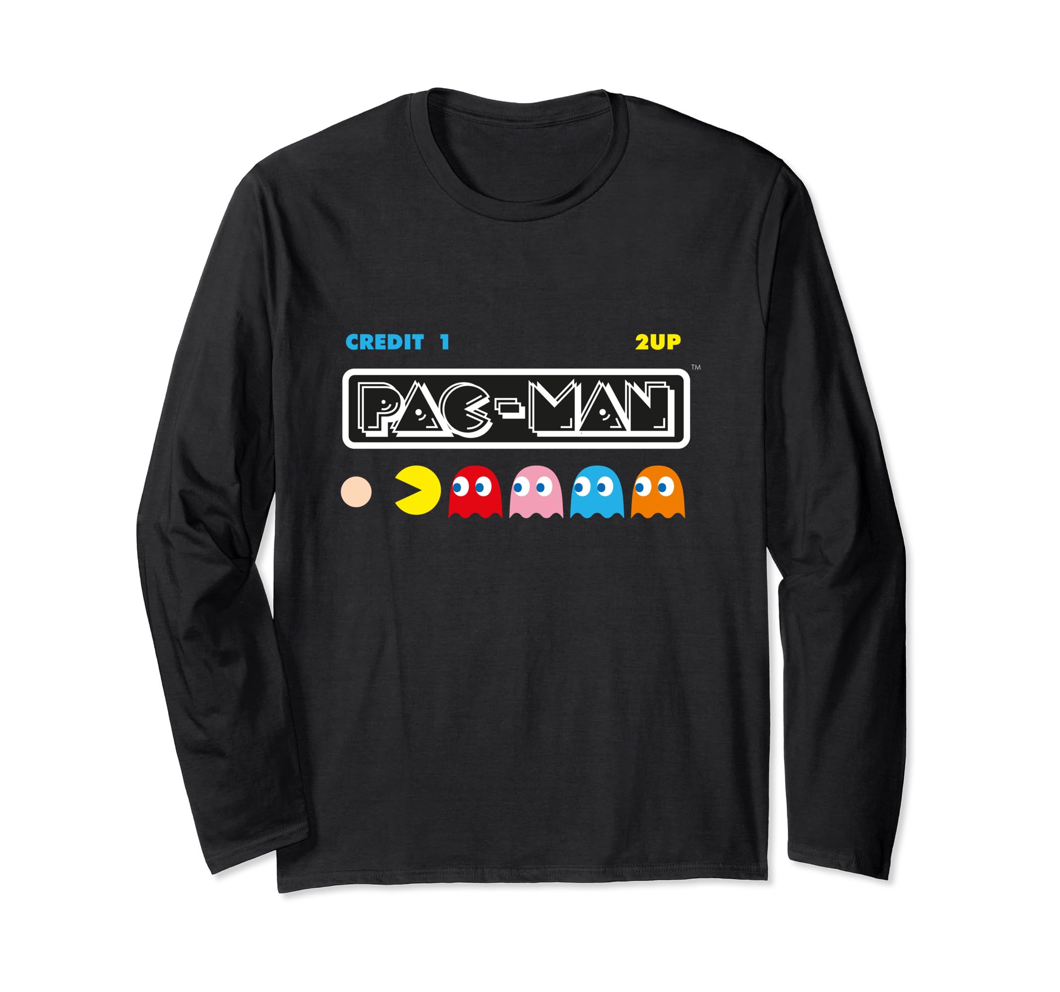 Amazon | パックマン 長袖Tシャツ | Tシャツ・カットソー 通販