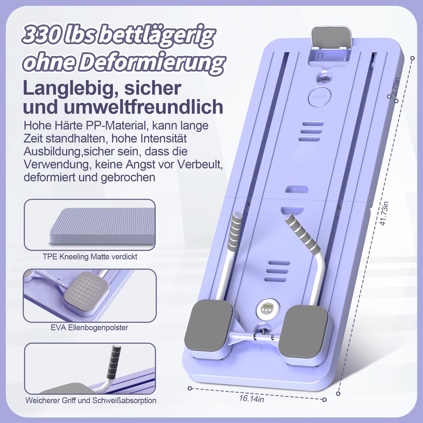 Planche Pilates, appareil de fitness pour la maison, planche réformatrice multifonctionnelle pliable, entraînement complet du corps, entraîneur automatique des abdominaux avec bande de résistance