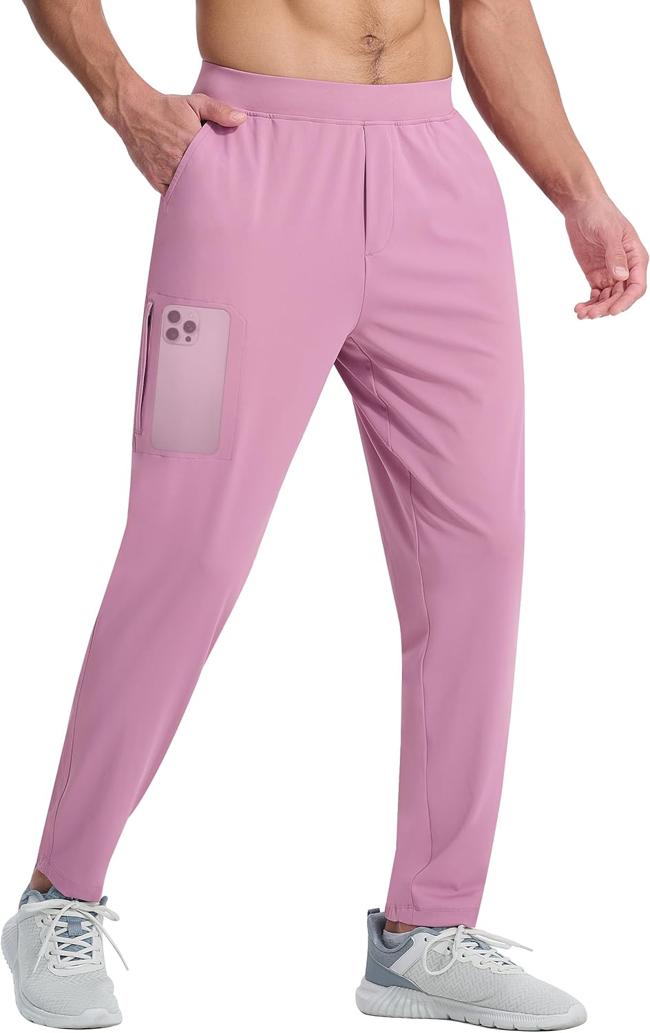 EZRUN Men's Joggers Stretch Athletic Workout Golf Pants Quick Dry Work Sweatpants Running Gym Hiking Track Pants