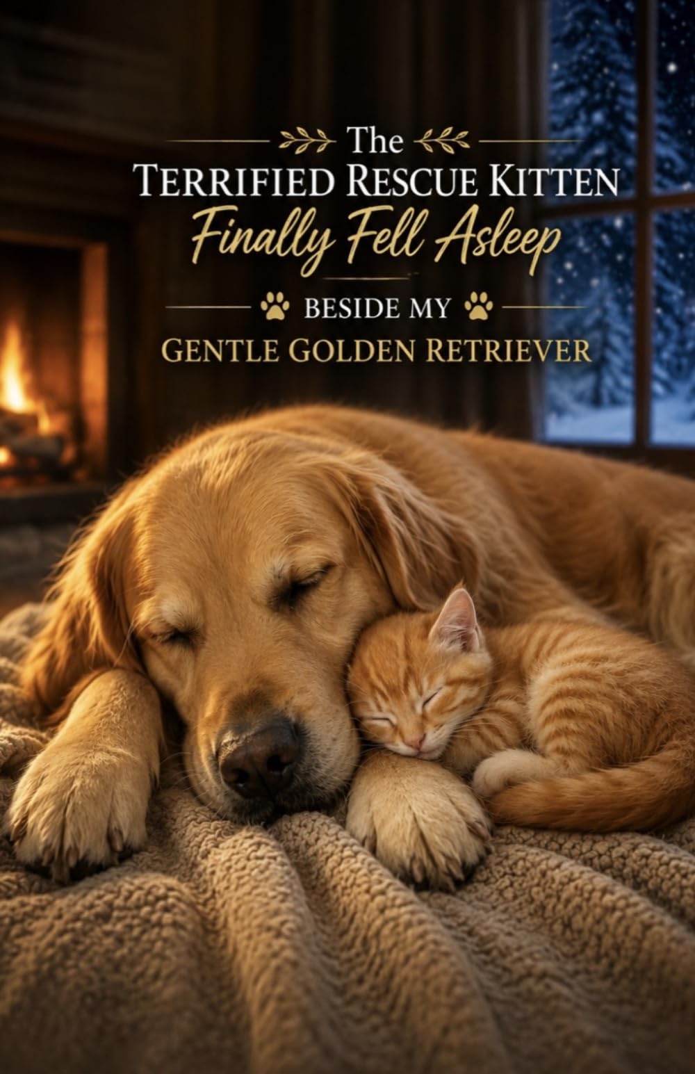 The Terrified Rescue Kitten Finally Fell Asleep Beside My Gentle Golden Retriever: A Heartwarming Story of Fear, Trust, Healing, and the Unexpected Friendship Between a Frightened Stray Kitten