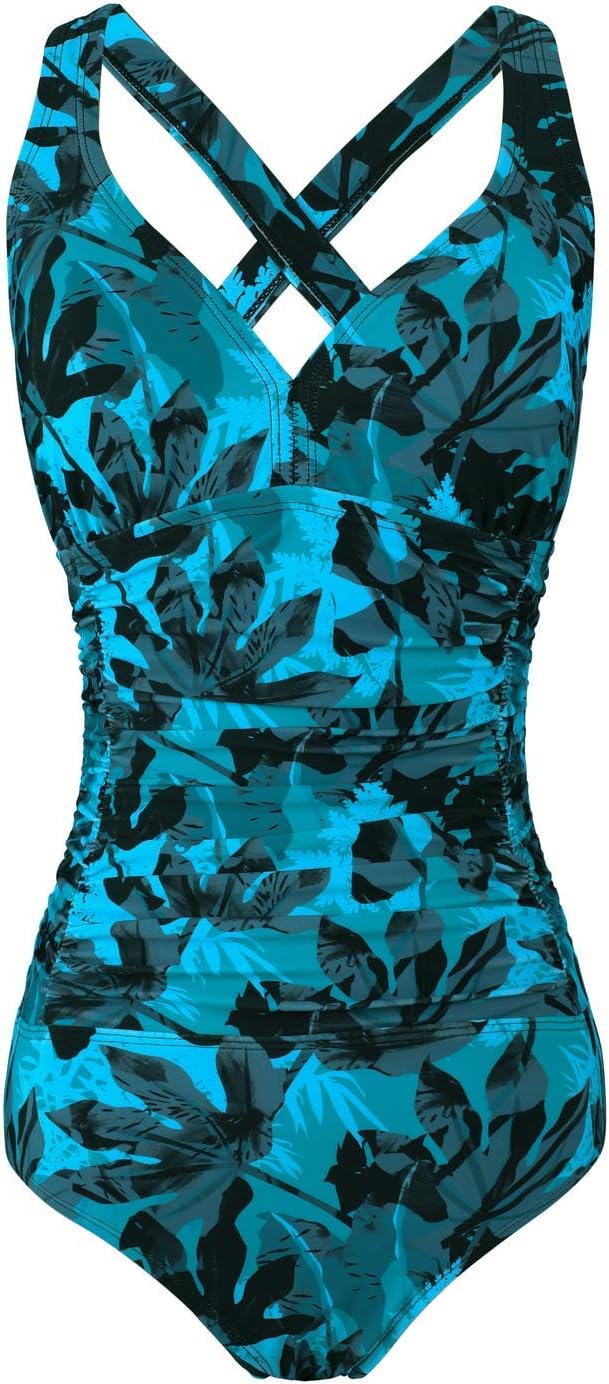 Modest Swimsuit-Print- Palm Leaf