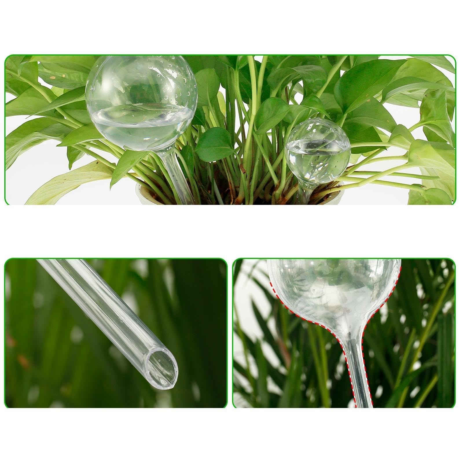 Cônes pour arrosage Système d'arrosage automatique for plantes, 10 pièces, dispositif à boules, piquet d'irrigation goutte à goutte(Transparent)