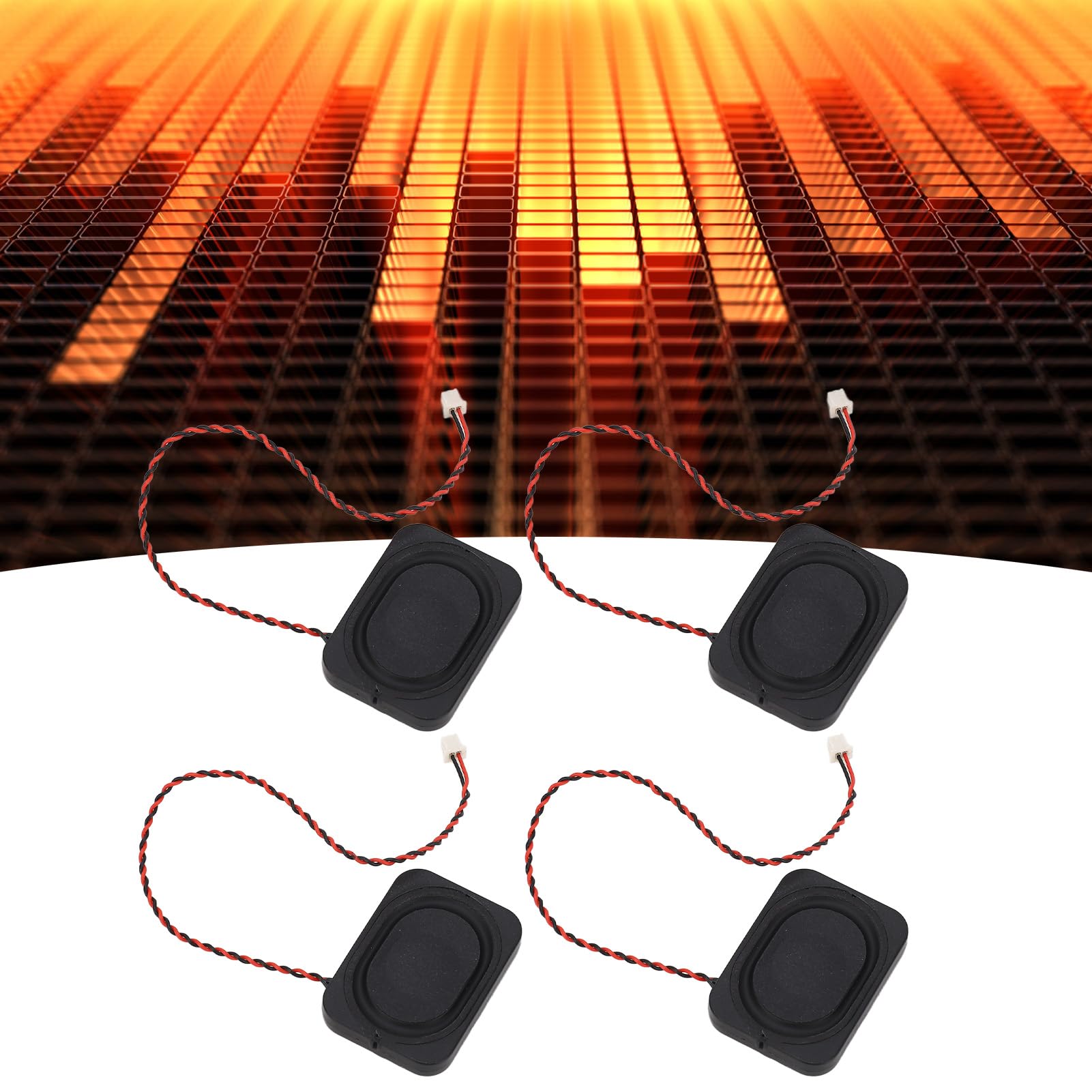 4Szt 2535 Głośnik Wnękowy, 25 * 35mm Mini Głośnik 2W 8Ω 0 Do 20Khz Pełna Charakterystyka Częstotliwościowa Audio Głośnik Wnęki Dźwiękowej Terminal Jst, Do Laptopów, Telefonów Wideo, Płyt Dvd