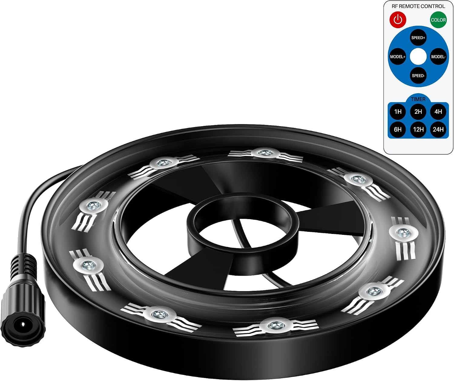 Antfraer Replacement RGB LED Lights with Remote for Pond Filter