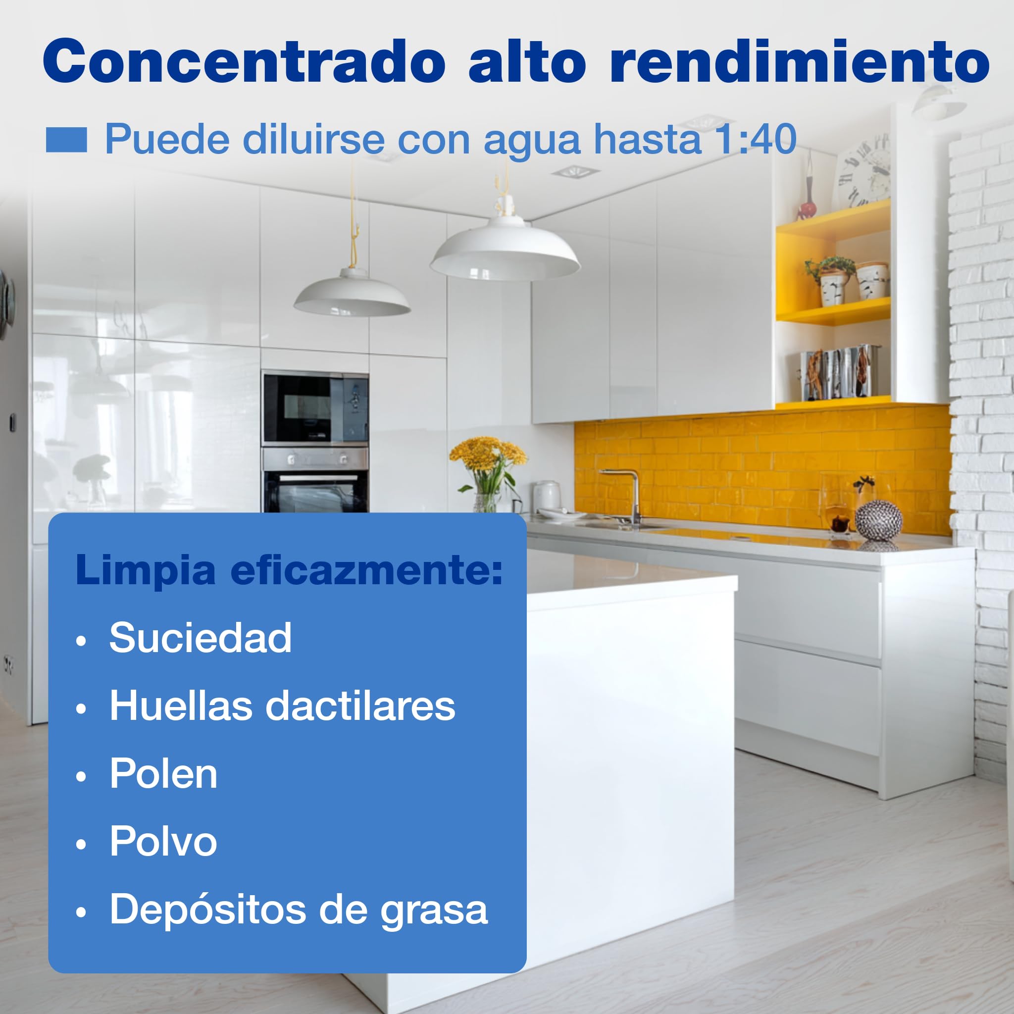 bio-chem Limpiador multiusos concentrado 5L | Limpiador multisuperficie para el hogar: limpiador universal para todas las estancias de la casa
