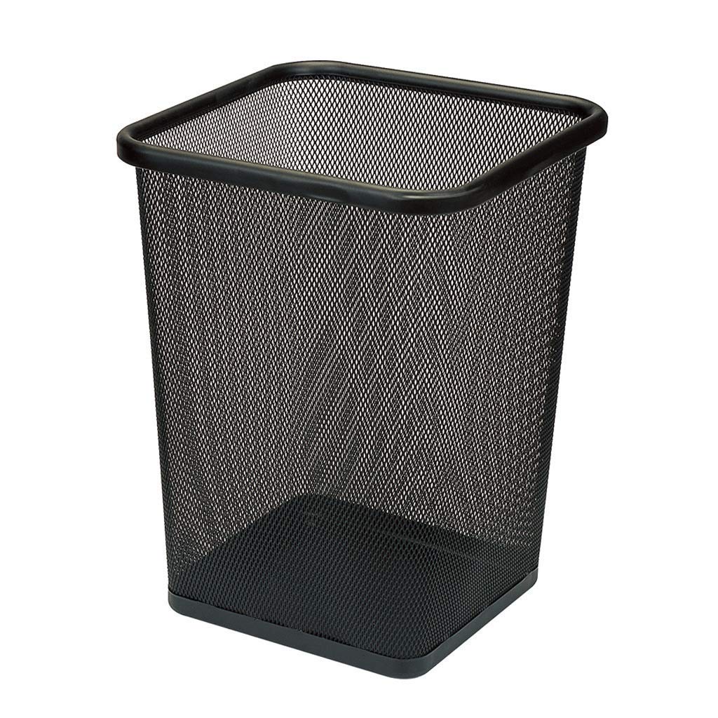 Trash Can Creative Metal Mesh Square Indoor Dustbins Office Home Waste Paper Basket Storage Recycling Rubbish Garbage Bin Trash Can Bins Durable