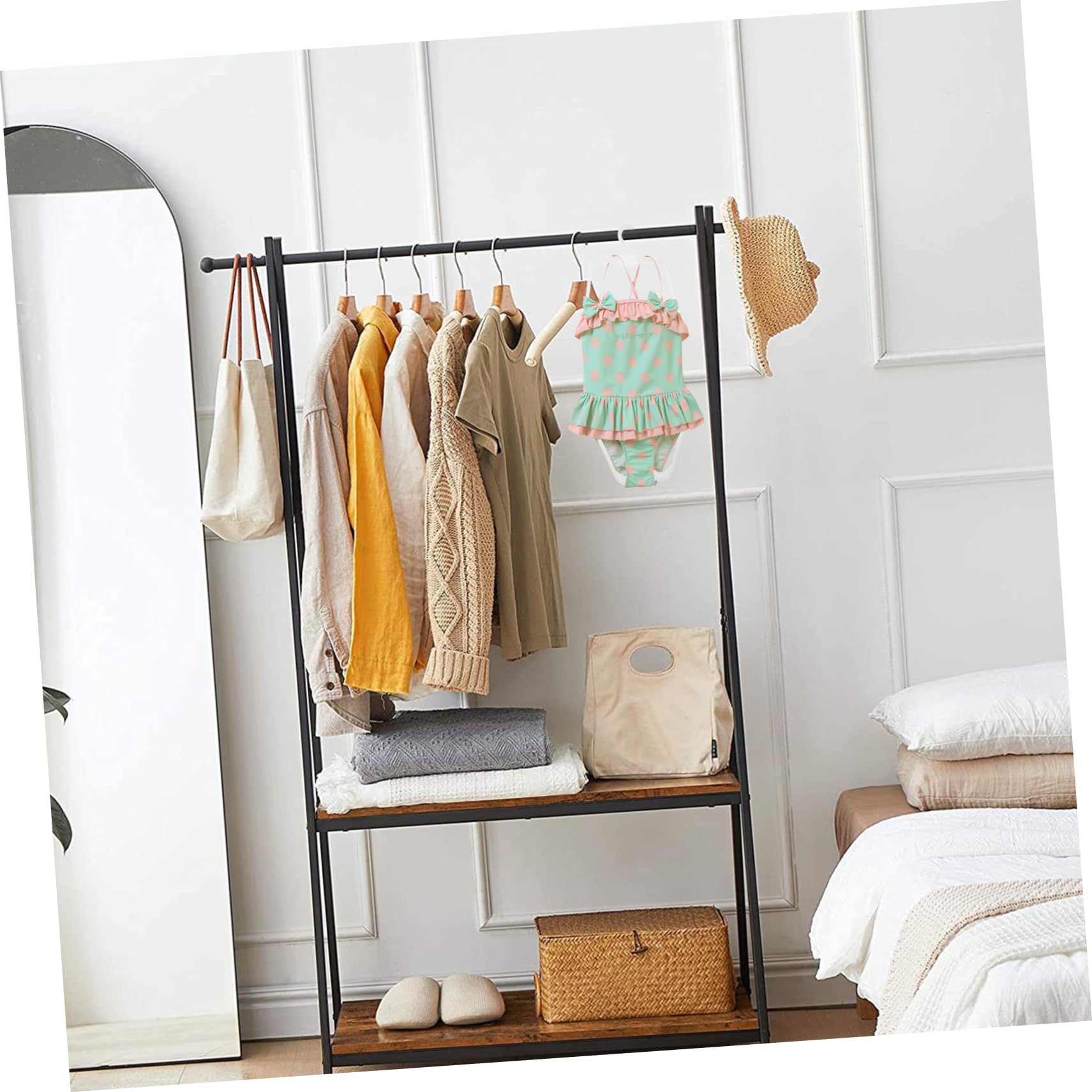 Unomor 5 Pack Boys and Girls Swimsuit Hangers Plastic Toddler Bathing Suit Racks Boys and Girls Swimwear Display Hangers for Clothing Store