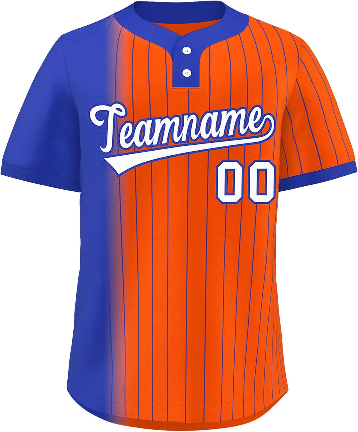 KXK Custom Baseball Jersey Stripe Softball Shirt Two Button Stitched Personalized Name Number for Men Women Boy