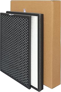 Filtro compatible con Philips AC3256/10, AC3259/10 y AC4550/10 apto para purificador de aire Philips FY3432/10 (1 filtro HEPA y 1 filtro activado)