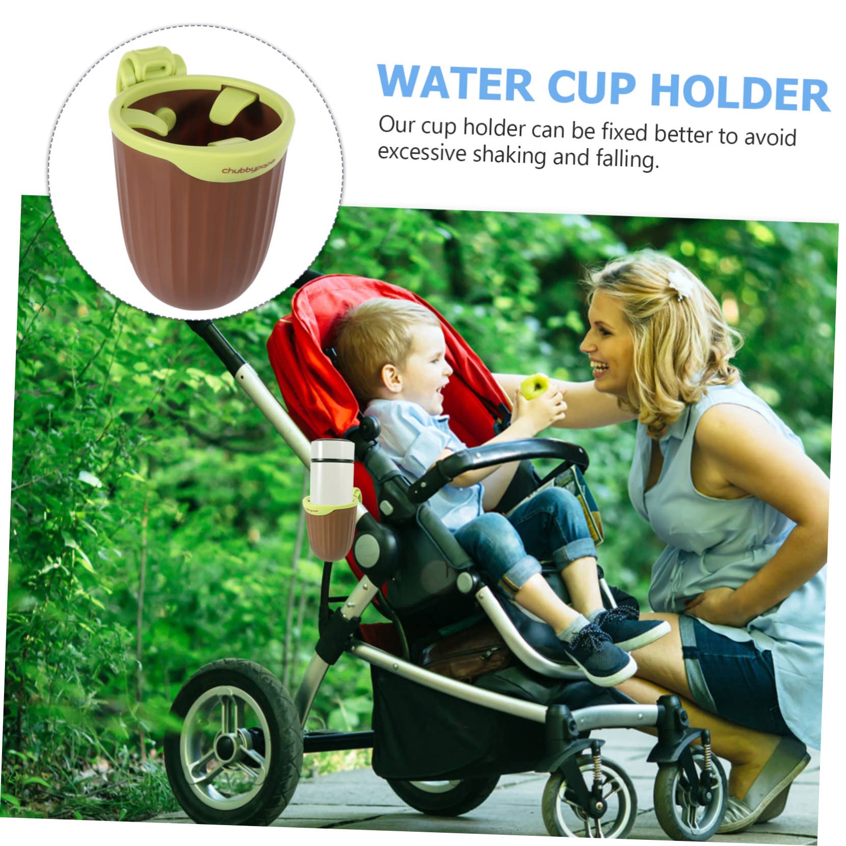 Toyvian Caddy Cart Cup Holder Stroller Milk Bottle Holder Trolley Cup Rack Secure