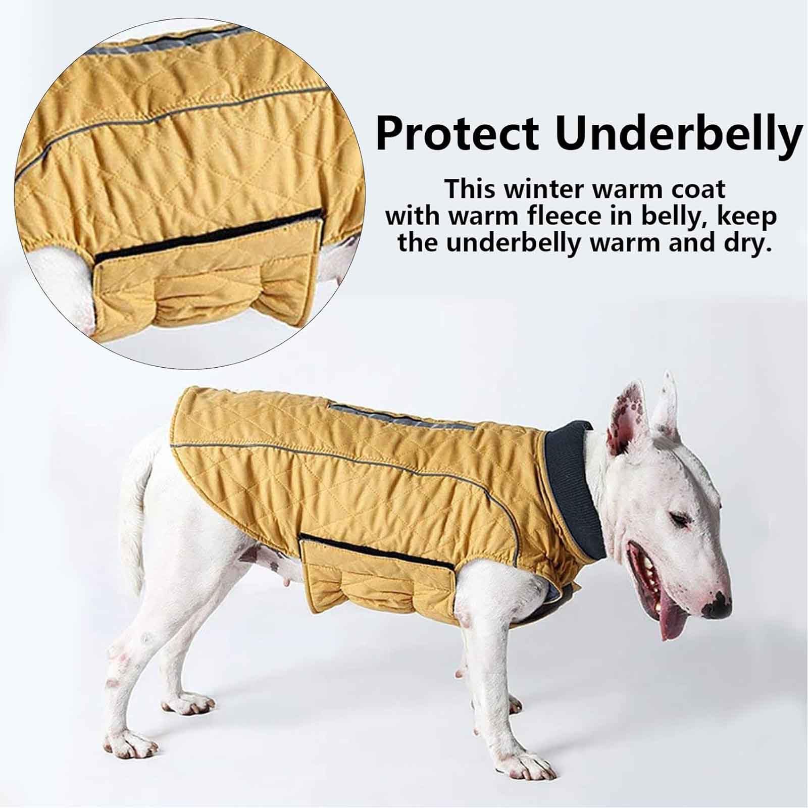 Wärme Hundemantel, Winddicht Hundejacke, Reflektierend Hundemantel, Winddichte Hundeweste, Für Kleine Mittelgroße Und Große Hunde,Rot,XXL