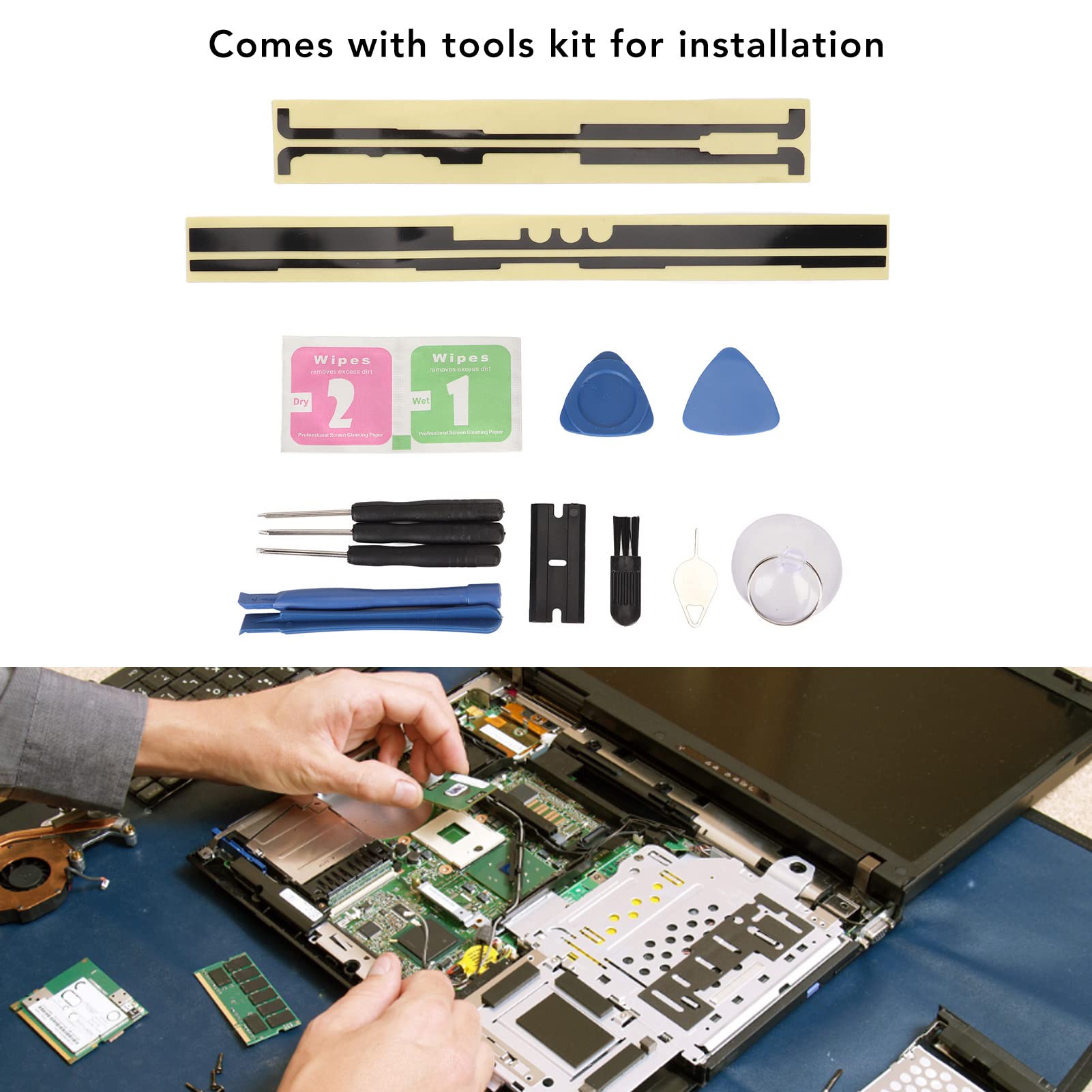 Ruban Adhésif pour écran LCD Remplacement Pro 5/6/7 Kit Réparation Ordinateur Portable
