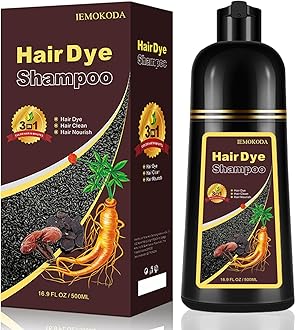 Light Brown Hair Dye Shampoo, 3-in-1 Hair Color Shampoo for Gray Hair Coverage for Women & Men, Natural Brown Shampoo Hair Dye Colors Hair in Minutes, Shampoo Tinte Para El Cabello, Champu Para Canas