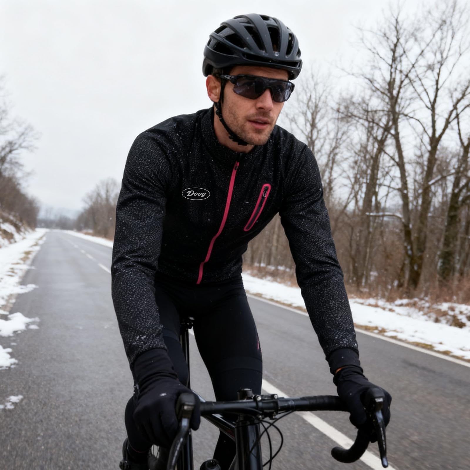 Inverno Warm UP Termico Softshell Ciclismo Giacca Antivento Impermeabile Mens Running Mountain Bike Traspirante Riflettente Cappotto
