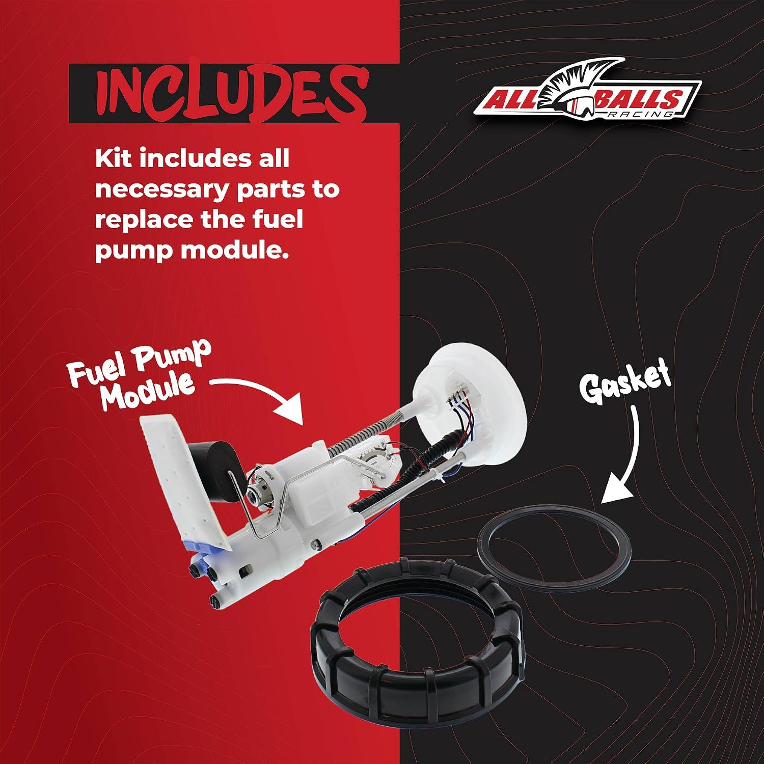 All Balls Racing 47-1018 Fuel Pump Complete Module Compatible With/Replacement For Polaris ACE 325 2014-2016, ACE 325 EU 2015, ACE 325 HD 2015, ACE 570, ACE 570 EU 2015-2016, ACE 900 EFI EPS 2016