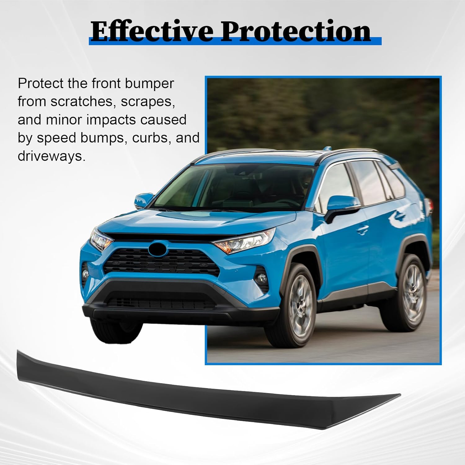 Hood Deflector Bug Shield Deflector for Toyota RAV4 (Hybrid) SE/XSE/XLE/Limited 2019 2020 2021 2022 2023 2024 Hood Guard Protector Cover Trim Glossy Black