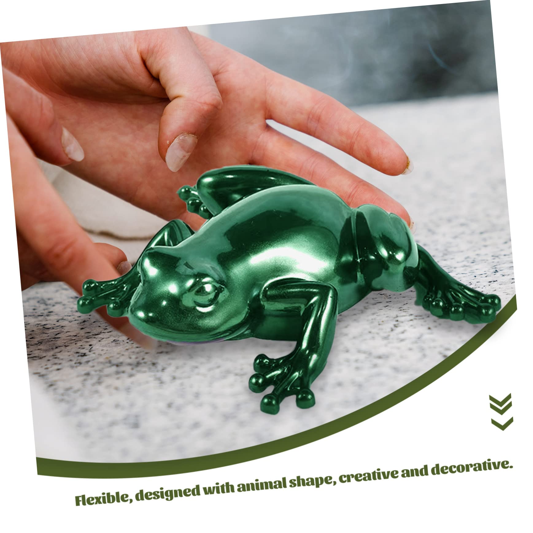 HOMSFOU 3 Ensembles Moule Décoratif pour Petits Animaux Moules Décoratifs en Forme De Grenouille Moules Réutilisables pour Fabrication De Statues d'animaux Moule en 4 pièces * 3