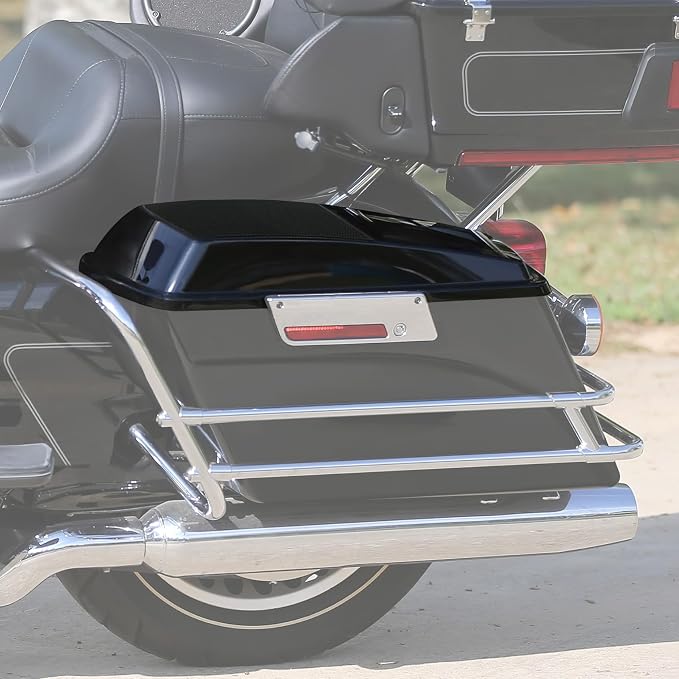 Tapas con bocinas para alforjas duras moto Harley 1993-2013 miniatura 7