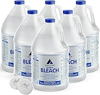 ANF Brands Ultra Germicidal Bleach 6 Gallons (6x1 Gal Jugs) - Laundry Whitener, Disinfectant, Stain Remover, Mold Killer