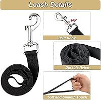 Vista 12 de Annchwool Arnés táctico para perros pequeños con asa, chaleco de servicio militar y correa para entrenamiento al aire libre, caminar, senderismo