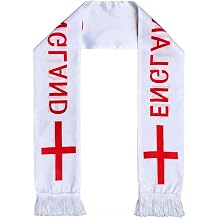 England Flag Scarf England Soccer Fans Scarf England Fan Gear for World Soccer Cup 2026 Fans Souvenir