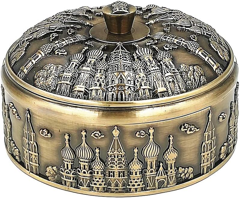 Frее Shірріng Ovеr $50 Honoro Smokeless Ashtray with Lid,Vintage Windproof Ashtray for Cigarettes,Decorative Ashtray for Home Office Decoration,Castle Bronze Frее Shірріng Ovеr $50 Honoro Smokeless Ashtray with Lid,Vintage Windproof Ashtray for Cigarettes,Decorative Ashtray for Home Office Decoration,Castle Bronze