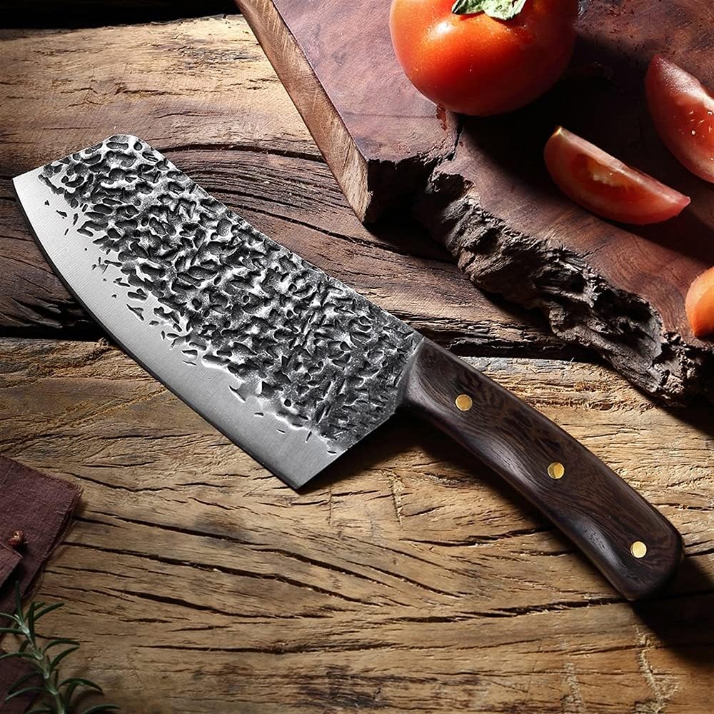 DAXXIN Meat Cleaver,Cleaver Knife, Handmade Forged Chef Knife High Carbon Stainless Steel Sharp Blade Cleaver Kitchen Knives Chef Slicing Chef Cooking Tools